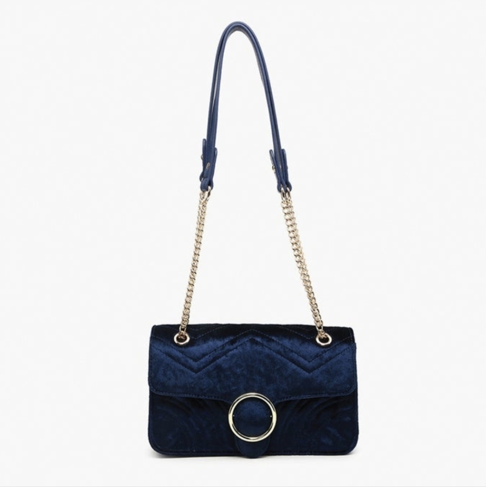 JENN & CO  NWT Soft Textured Blue Crossbody Handbag